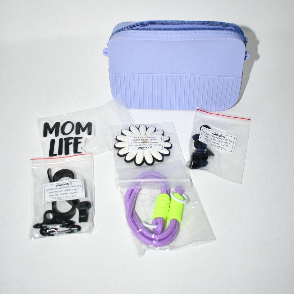 Oudizz Accessories Set for Bogg Bag & Simple Modern Bags – Purple Mom Life – NWT
